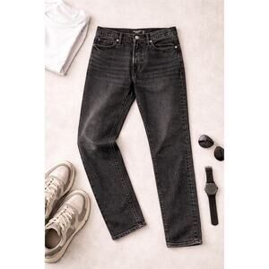 Abercrombie & Fitch Men's Vintage Stretch 90's Straight Leg Jeans Black SZ 30x34